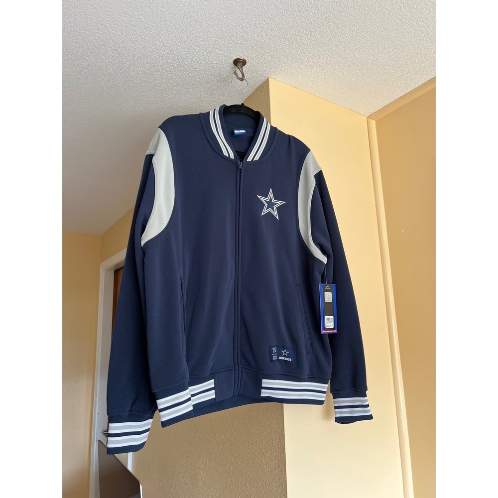 Adult Medium, Dallas Cowboys NFL Classic Super Bowl Fleece Zip Up!